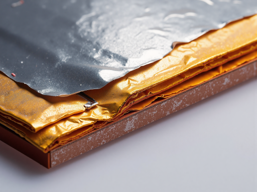 多层线路板截面图，显示内部多层铜箔走线结构，层间绝缘材料清晰可见，专业实验室环境